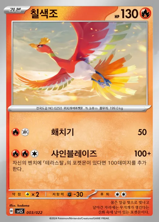 Front of 칠색조 3, 스칼렛&바이올렛 스타터 세트 테라스탈타입:스텔라 「파라블레이즈 ex」 Korean