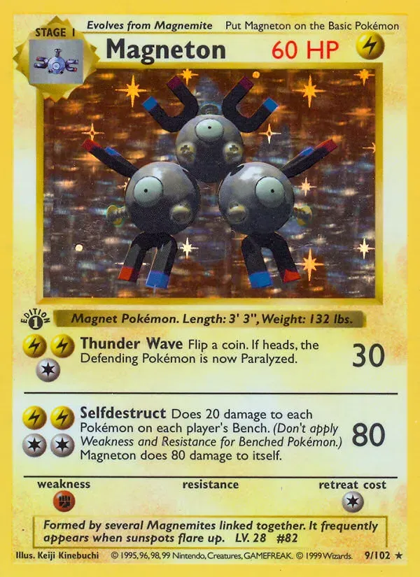 Base Set 英語版 Magneton 9 カード表面