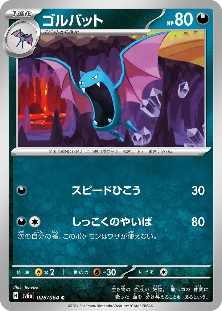 Front of Golbat 28, ナイトワンダラー Japanese