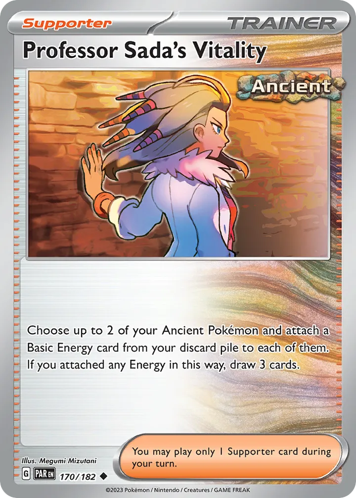 Front of Professor Sada's Vitality 170, Scarlet & Violet—Paradox Rift English