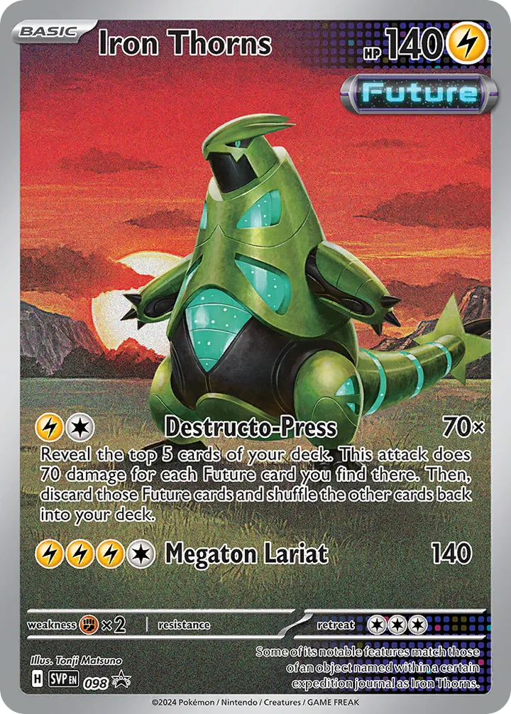 SVP Black Star Promos 英語版 Iron Thorns 98 カード表面