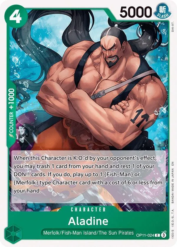 A Fist of Divine Speed 영어판 Aladine OP11-024 카드 앞면