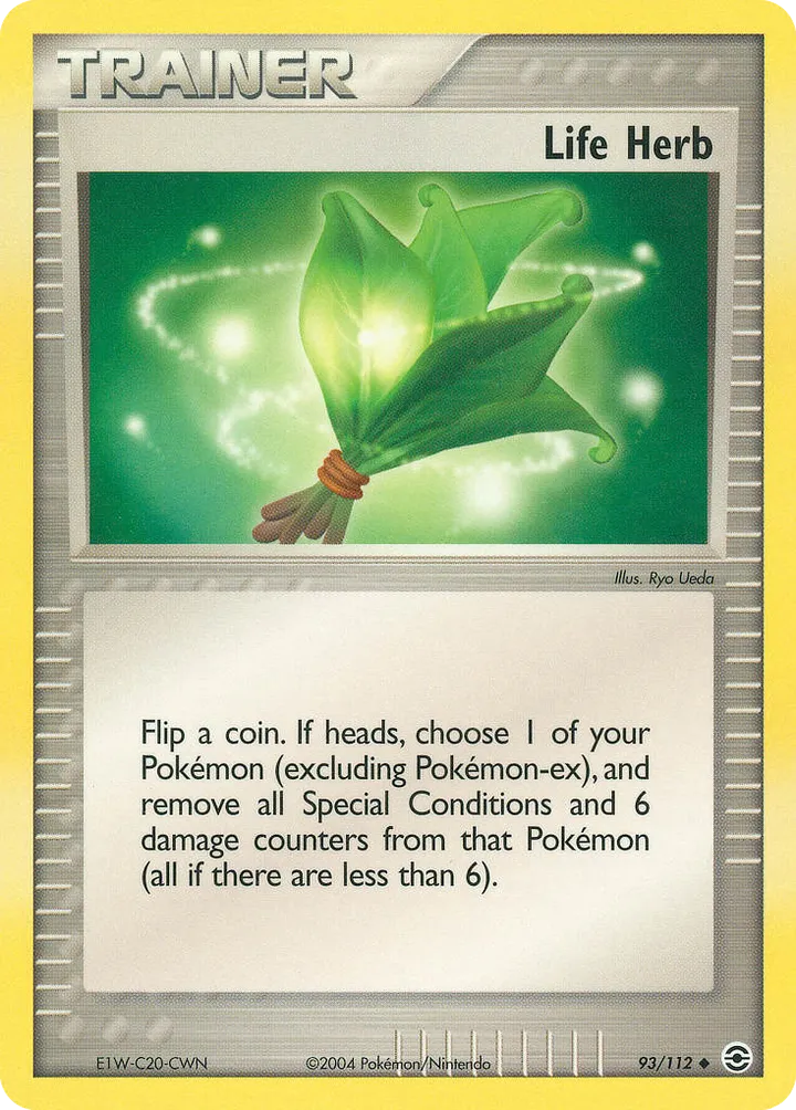 EX FireRed & LeafGreen 英語版 Life Herb 93 カード表面