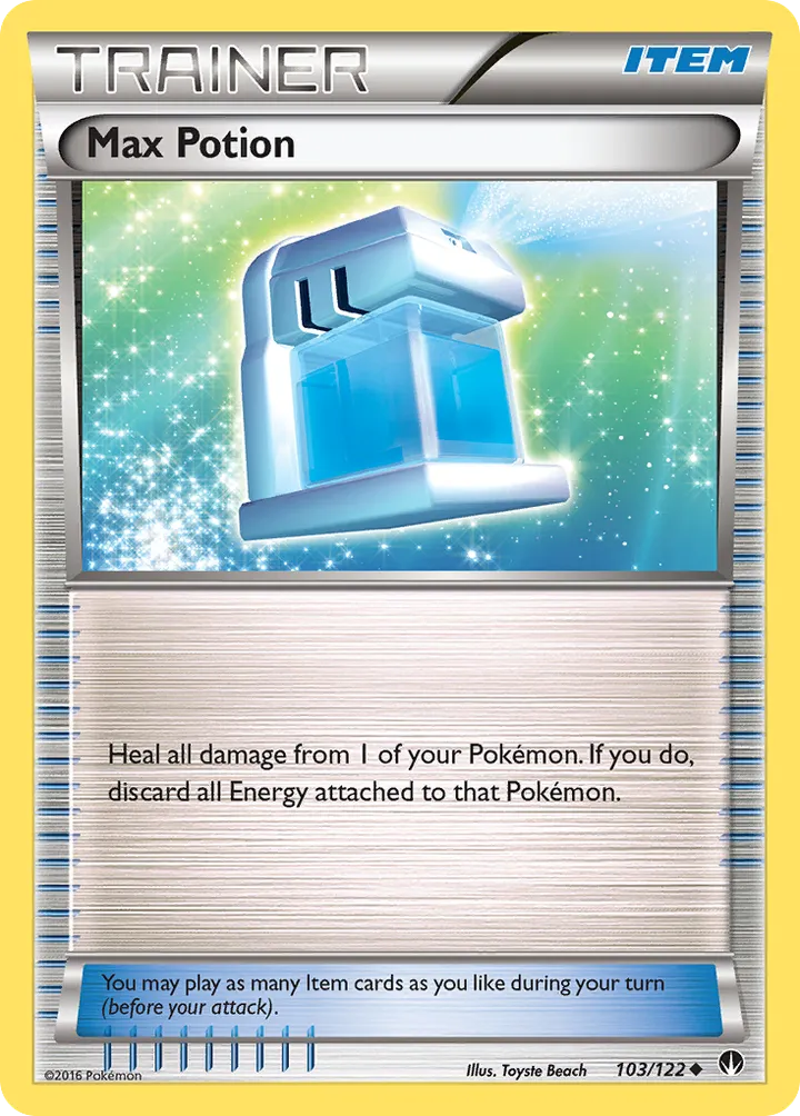 XY—BREAKpoint 영어판 Max Potion 103 카드 앞면