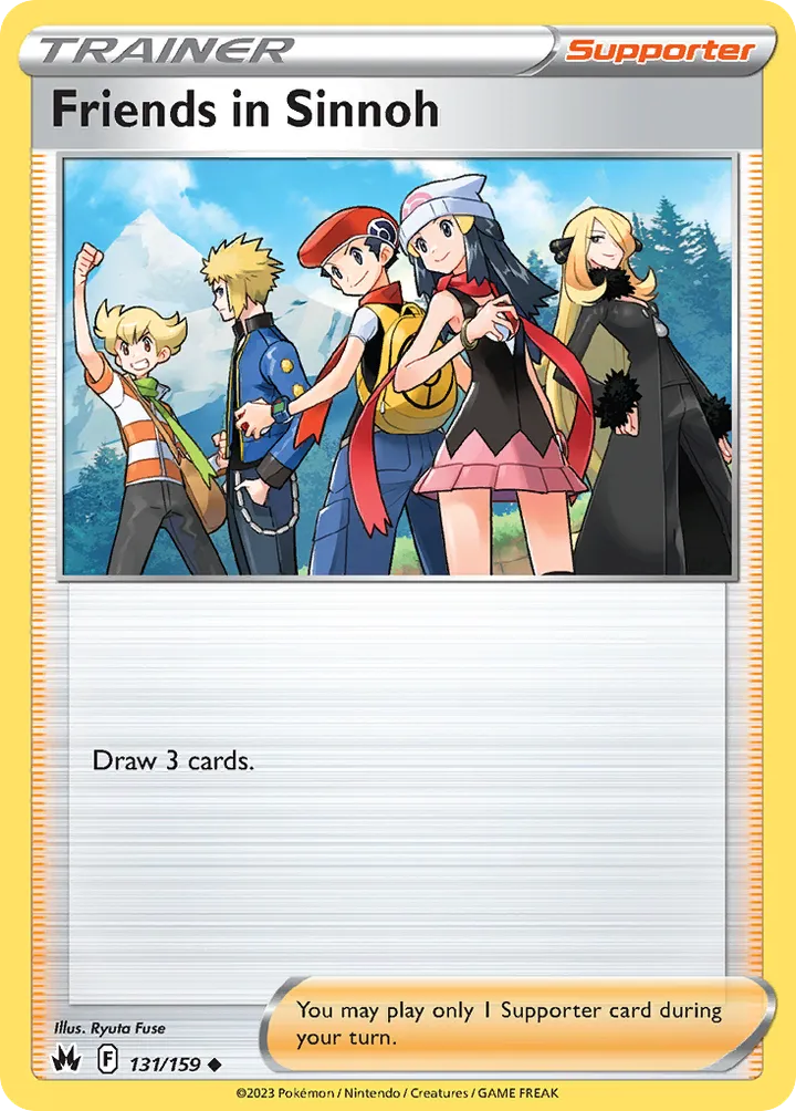 Crown Zenith 英語版 Friends in Sinnoh 131 カード表面