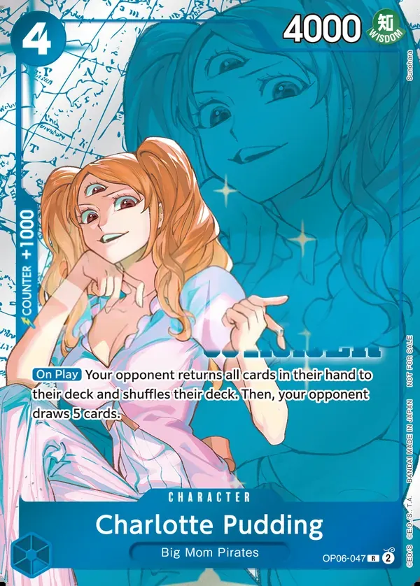 Wings of the Captain 英語版 Charlotte Pudding OP06-047 · ウィナー カード表面