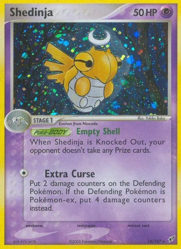 EX Deoxys 英語版 Shedinja 14 カード表面