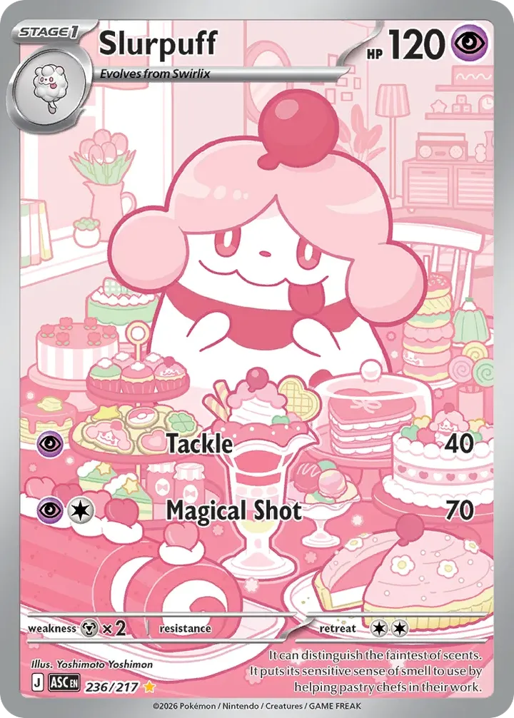 Mega Evolution—Ascended Heroes 英語版 Slurpuff 236 カード表面
