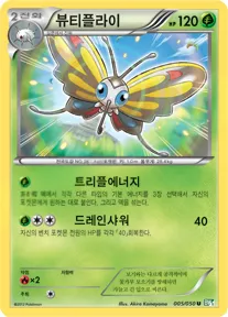 드래곤 블라스트 韓国語版 뷰티플라이 5 カード表面