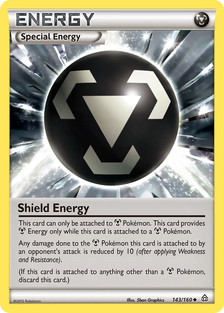 XY—Primal Clash 영어판 Shield Energy 143 카드 앞면