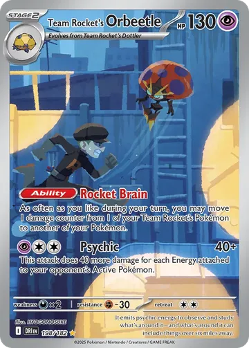 Team Rocket's Orbeetle 198 $2.41