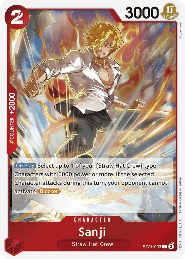 GEAR5 英語版 Sanji ST21-003 カード表面