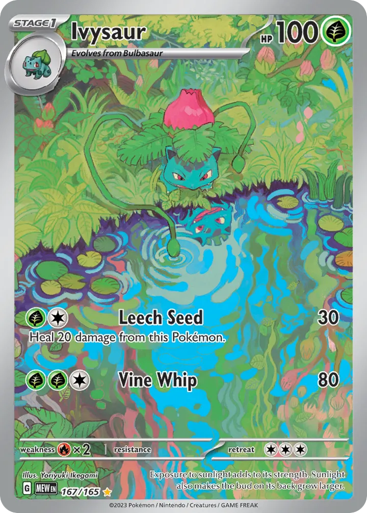 Scarlet & Violet—151 英語版 Ivysaur 167 カード表面