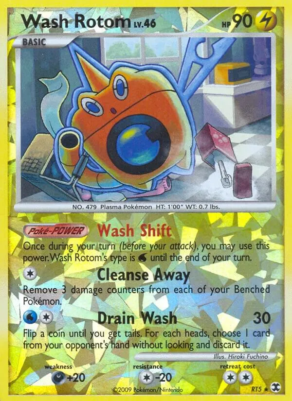 Platinum—Rising Rivals 英語版 Wash Rotom RT5 カード表面