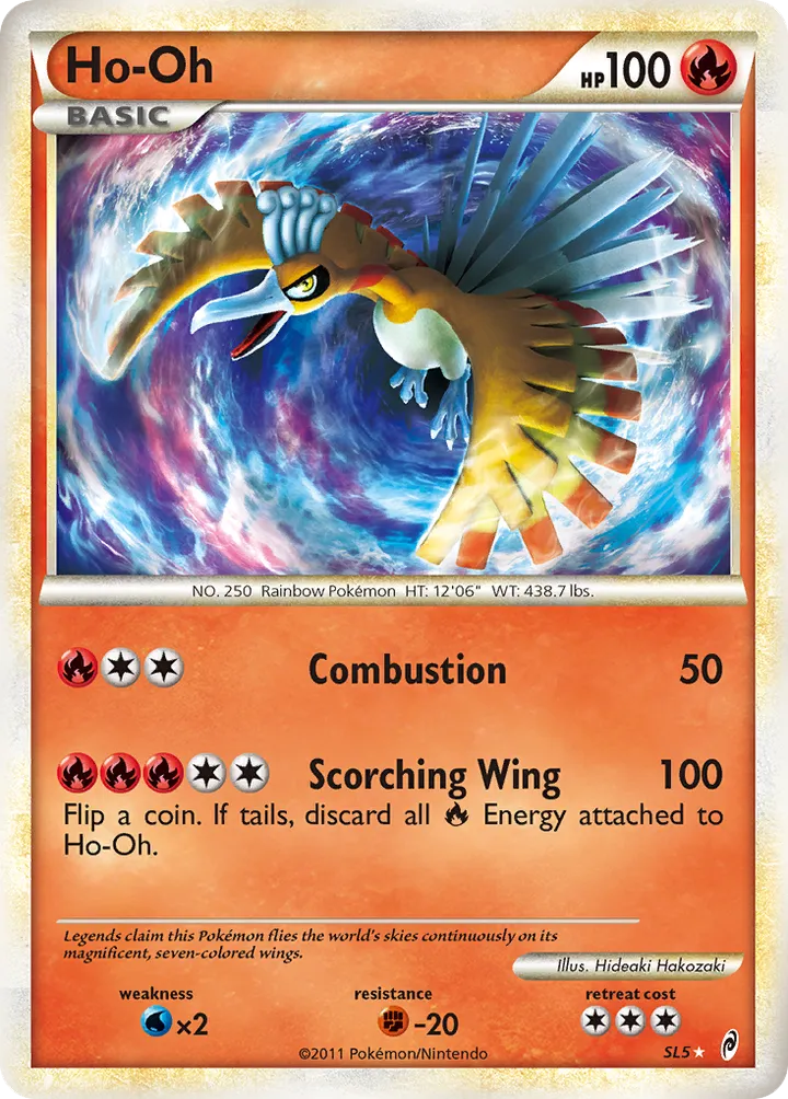 Pokémon TCG: Call of Legends 英語版 Ho-Oh SL5 カード表面