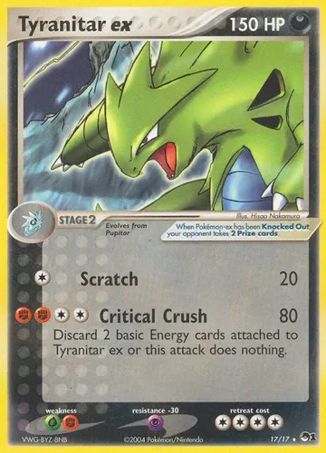 Tyranitar ex 17 $117.55