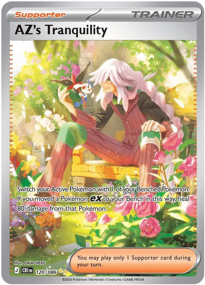 Mega Evolution—Chaos Rising 영어판 AZ's Tranquility 120 카드 앞면