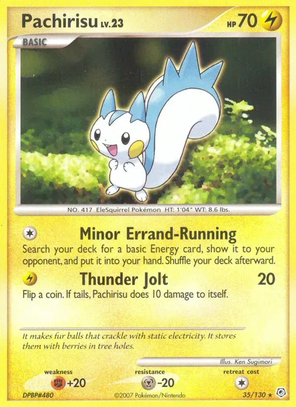Front of Pachirisu 35, Diamond & Pearl English