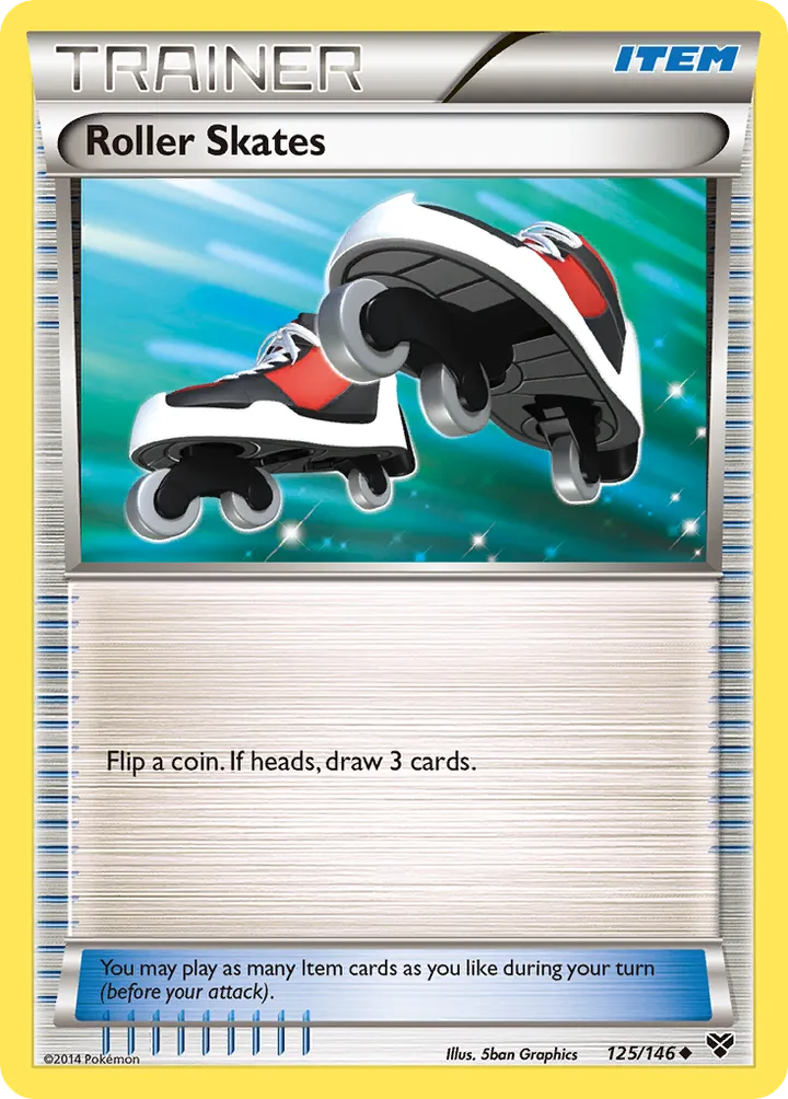 XY 英語版 Roller Skates 125 カード表面