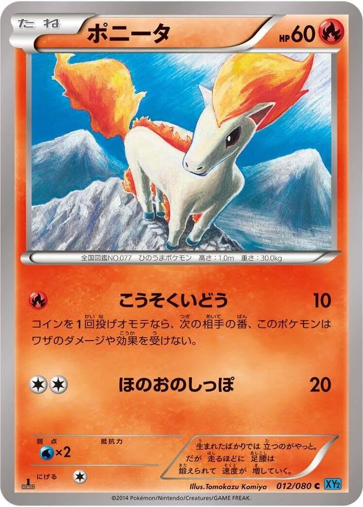 Front of Ponyta 12, ワイルドブレイズ Japanese
