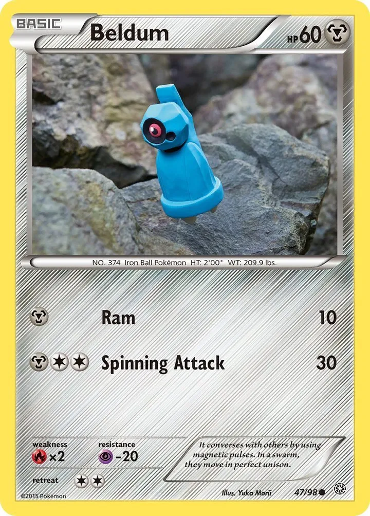XY—Ancient Origins 英語版 Beldum 47 カード表面