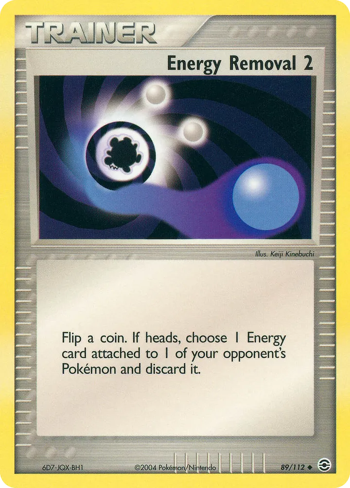 EX FireRed & LeafGreen 英語版 Energy Removal 2 89 カード表面