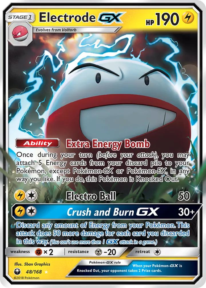 Sun & Moon—Celestial Storm 英語版 Electrode-GX 48 カード表面