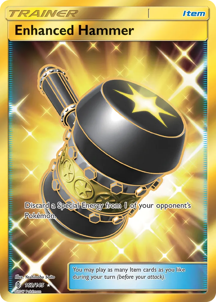 Sun & Moon—Guardians Rising 영어판 Enhanced Hammer 162 카드 앞면