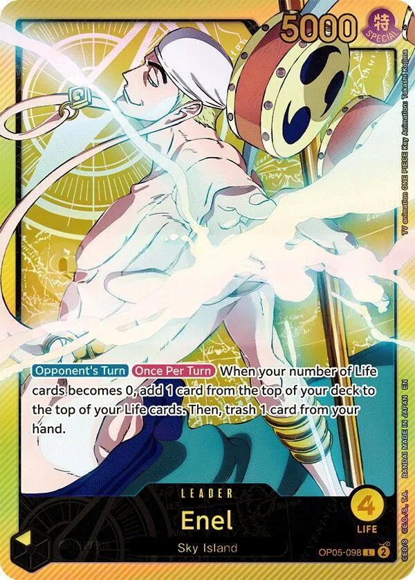 Awakening of the New Era 영어판 Enel OP05-098 카드 앞면