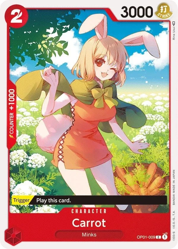 Romance Dawn 영어판 Carrot OP01-009 카드 앞면