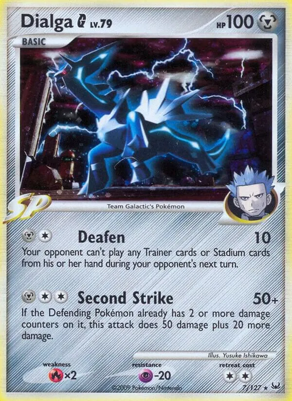 Platinum 英語版 Dialga G 7 カード表面
