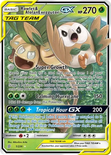 Rowlet & Alolan Exeggutor-GX 1 ₩29,316