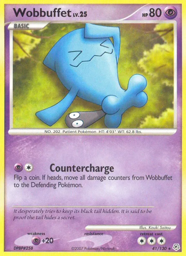 Diamond & Pearl 英語版 Wobbuffet 41 カード表面