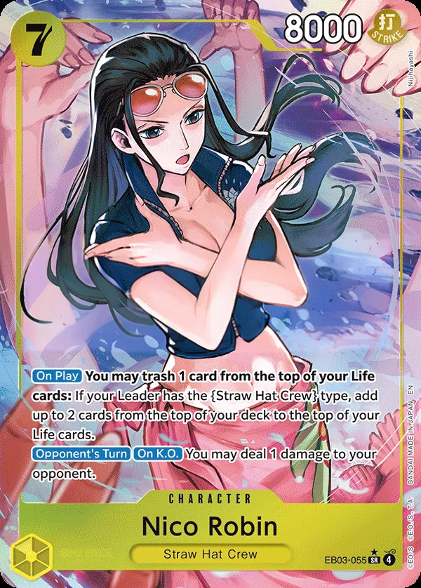 Front of Nico Robin EB03-055 · Parallel, One Piece Heroines Edition English