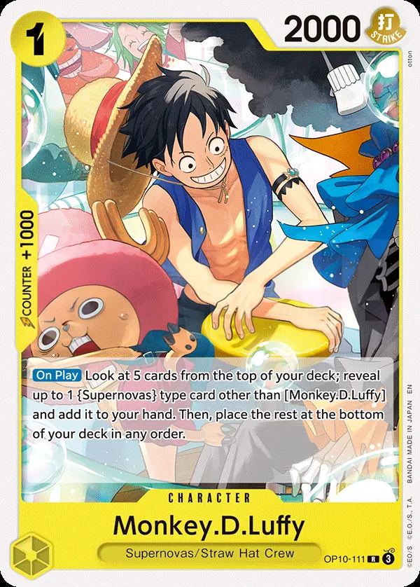 Royal Blood 영어판 Monkey.D.Luffy OP10-111 · 재록 카드 앞면
