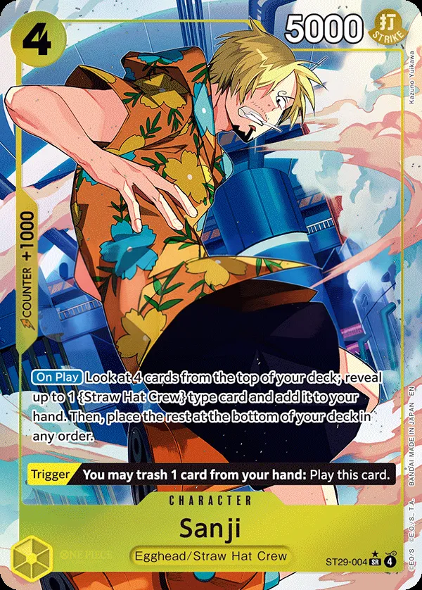 Egghead 영어판 Sanji ST29-004 · 패럴렐 카드 앞면