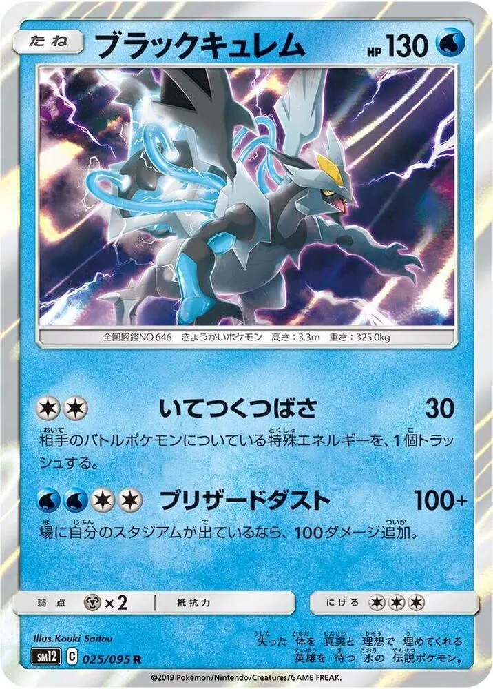 オルタージェネシス 일본판 ブラックキュレム 25 카드 앞면