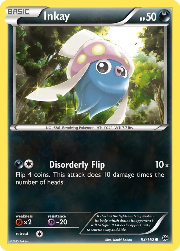 Front of Inkay 93, XY—BREAKthrough English
