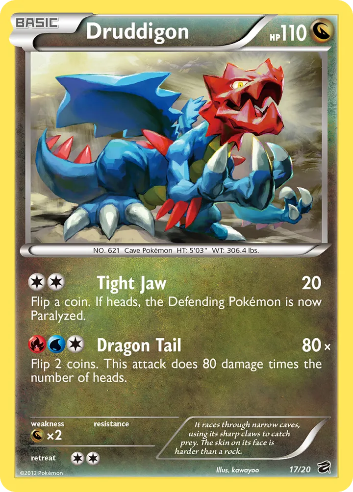 Dragon Vault 英語版 Druddigon 17 カード表面