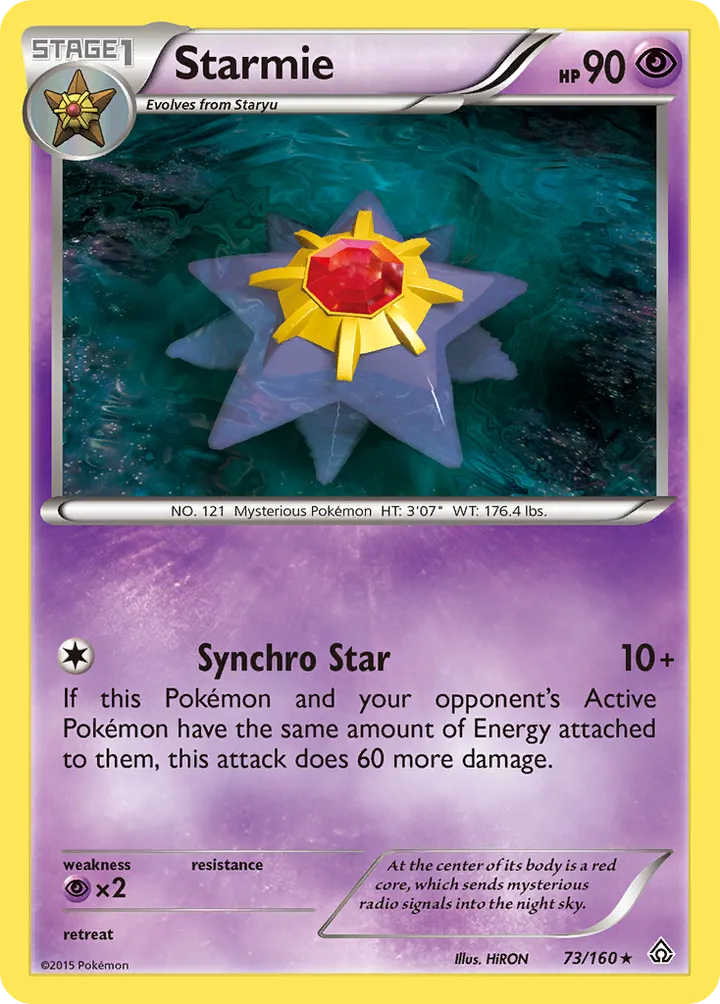 XY—Primal Clash 英語版 Starmie 73 カード表面
