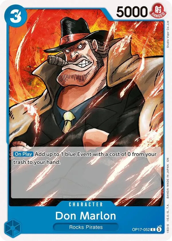 The World's Strongest Warriors 英語版 Don Marlon OP17-052 カード表面