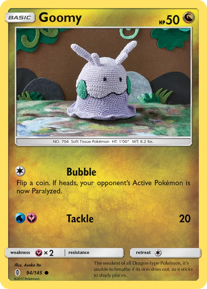 Sun & Moon—Guardians Rising 영어판 Goomy 94 카드 앞면