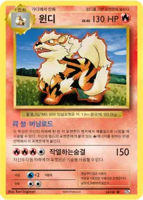 확장팩 BASE PACK 20th Anniversary 韓国語版 윈디 18 カード表面
