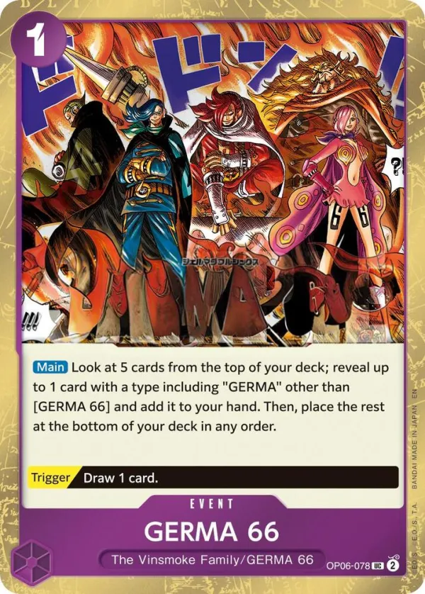 Wings of the Captain 英語版 GERMA 66 OP06-078 · 再録 · パイレーツ カード表面