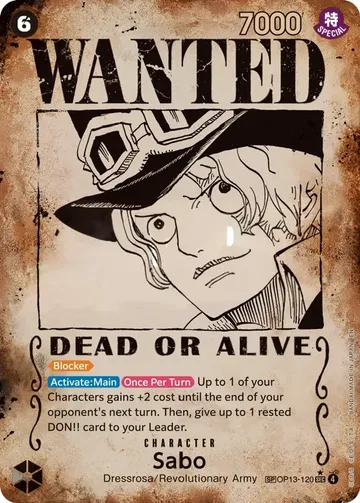 Sabo OP13-120 · Parallel 4 $3,005.92