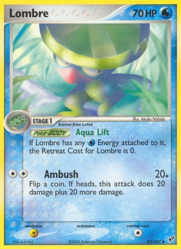 EX Deoxys 영어판 Lombre 33 카드 앞면