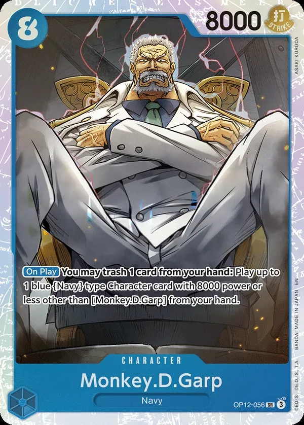 Legacy of the Master 英語版 Monkey.D.Garp OP12-056 カード表面