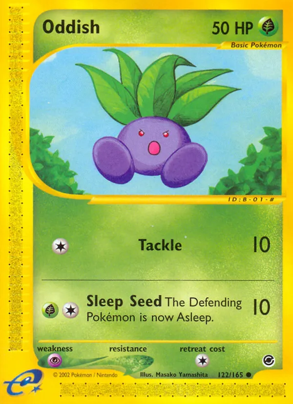 Expedition Base Set 영어판 Oddish 122 카드 앞면