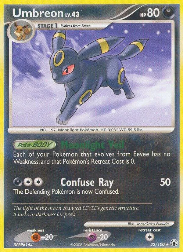 Diamond & Pearl—Majestic Dawn 英語版 Umbreon 32 カード表面