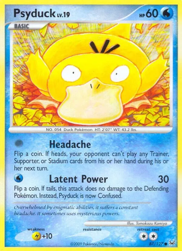 Platinum 英語版 Psyduck 87 カード表面